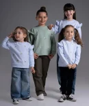 بلوز دخترانه گلدوزی بابونه