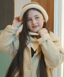 کلاه و شال گردن بافتنی طرح تک رینگ