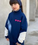هودی و شلوار گلدوزی سه قلب