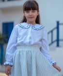 شومیز بیسیک دخترانه گلدوزی دار