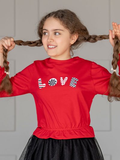 love بلوز پورتو چاپ