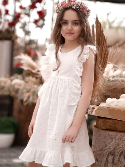 پیراهن پنبه ای خامه دوزی